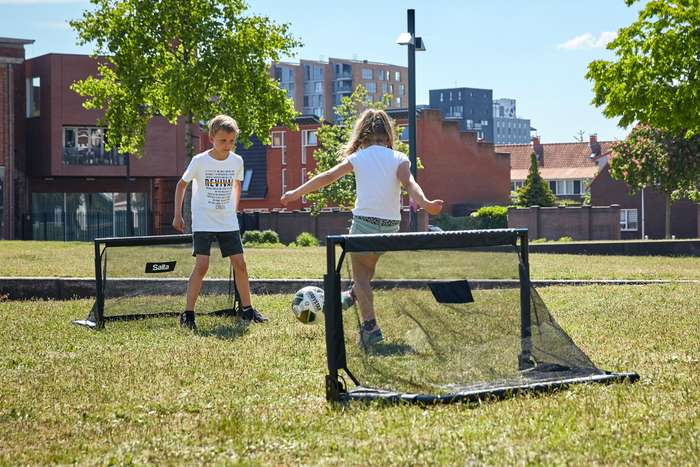 Fotbollsmål Challenge 100 x 60 x 60 cm 2-pack Salta